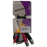 EVENT AUDIO 2XLRF2RCA1.5 - 1.5m 2x XLR 3 pin female to 2x RCA male signal lead