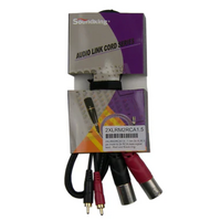 EVENT AUDIO 2XLRM2RCA1.5 - 1.5m 2x XLR 3 pin male to 2x RCA male signal lead