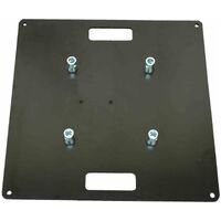 BOX TRUSS BLACK 2M PLASMA SCREEN STAND PACKAGE WITH PLASMA BRACKET, WITH 600MM BASE PLATE