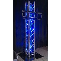 BOX TRUSS PLASMA SCREEN STAND PACKAGE WITH PLASMA BRACKET, WITH 900MM BASE PLATE
