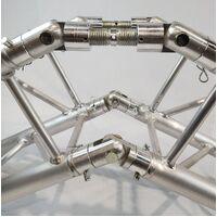 CAJ201MF ANGLE ADJUSTABLE COUPLERS X 2 AND MF500 HINGED COUPLERS X 2