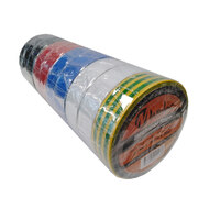 ATELEC PVC TAPE RAINBOW 10 PACK
