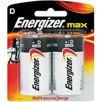 Energizer D Alkaline Battery - 2 Pack