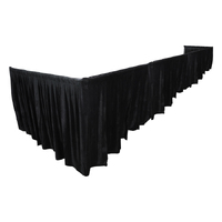 CURTAIN CALL 6.3mL x 2.1mD x 0.9m-1.5mH Ops Surround Kit complete with Drapes, Telescopic Drapes Support Kit and Road Case