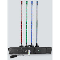 CHAUVET DJ Freedom Stick Pack Wireless Pixel Bar (4 Pack) w/ Carry Bag and Charge Station