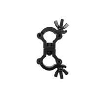 Event Lighting  CLAMPDP20B - Aluminium Double Swivel Pipe Clamp (Suits 19-23mm) - Black