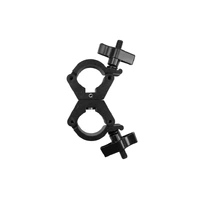 Event Lighting  CLAMPDP30B - Aluminium Double Swivel Pipe Clamp (Suits 30-35mm) - Black