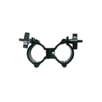 Event Lighting  CLAMPDP50L - Aluminium Double Swivel Pipe Clamp (Suits 46-51mm) - Black