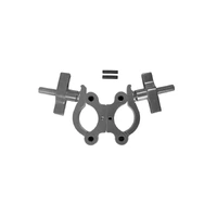 Event Lighting  CLAMPDP50S - Aluminium Double Swivel Pipe Clamp (Suits 38-51mm) - Silver