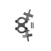Event Lighting  CLAMPDPW50S - Aluminium Double Swivel Pipe Clamp (Suits 38-51mm) - Silver