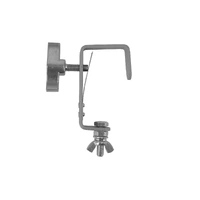 Event lighting  CLAMPG50LS - Steel Hook Clamp (Suits 35-51mm) with truss protector - Silver
