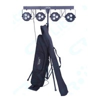 CR Lite Power Party Stage Wash Package come with Stand and Carry Bag DJ 4 Bar LED Par can Pack 12x9W TRI Powerful LED