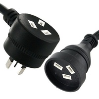 2 METER PIBBYBACK EXTENSION LEAD (BLACK)