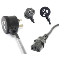 0.5M IEC Power Lead with PIGGYBACK