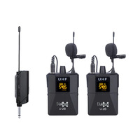 E-Lektron 2.4G wireless lavalier Microphone with charging case clip-on plug & play for iPhone iPad & Android live stream video recording