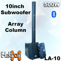 500W 10" inch Active PA Amplifier Subwoofer Speaker & Array Column Bluetooth