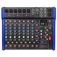E-lektron B628 DSP effects Studio Audio Mixer 12-Channel with Bluetooth USB Play Audio interface