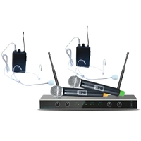 E-Lektron IU-4011MH Digital UHF 2 x Handheld 2 x Headset Microphones System AUS Stand Frequency Set