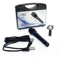 E-Lektron SM12 Stereo large frequency range ds condenser recording microphone with XLR balanced cable holder and case