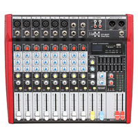E-Lektron ST-82P 8-channel 500W powered audio mixer USB SD 7-band EQ mono MP3 digital effects DJ Console