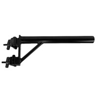 EVENT LIGHTING  BOOMARM205B - 0.5m Boom Arm Pole with Double Pipe Clamp (Black)