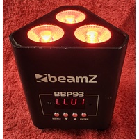 EX HIRE BEAMZ BBP93 BATTERY POWERED MINI WASH