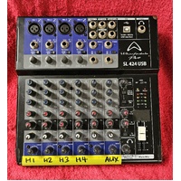 EX HIRE WHARFEDALE SL424USB 4 CHANNEL MIXER