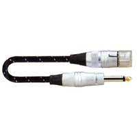 SoundKing FCMJML10 XLR 3-F to TS-M 6.5mm Jack Signal Lead (10m) Microphone lead
