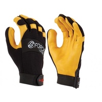 Maxisafe GML158-10 G-Force Leather Mechanics Glove With Leather Palm Size XL - Pair