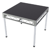 GLOBAL TRUSS 1.2m x 1.2m Stage Platform with 0.9m Legs – Carpet Top