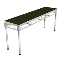 GLOBAL TRUSS 2.4m x 0.6m Stage Platform with 0.9m Legs – Carpet Top