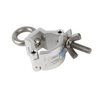 CLAMP - ALUMINIUM EYE RING COUPLER SUIT 32-35MM TRUSS/TUBE TUV LOAD RATED 50KG