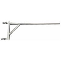 ALUMINIUM 1M LIGHTING EXTENSION PIPE WITH 50MM CLAMPS