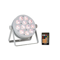 EVENT LIGHTING LITE  PAR12X12LW - 12x 12W LED RGBWAU Parcan with IR Remote (White)