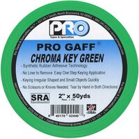 Pro Tapes® Matte Chroma Green Tape 2" 45M / 50yds -3" CorePro Tapes® Matte Chroma Green Tape 2" 45M / 50yds -3" Core < > Pro Tapes® Pro Tapes® Matte