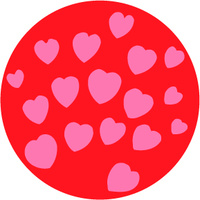 Rosco Glass Gobo - All My Hearts - 83093