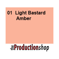 Rosco Supergel #01 Light Bastard Amber Filter - 60cm x 7.6m (Roll)