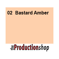 Rosco Supergel #02 Bastard Amber Filter - 60cm x 7.6m (Roll)