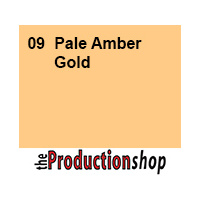 Rosco Supergel #09 Pale Amber Gold - 60cm x 50cm