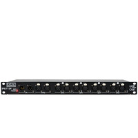Event Lighting SPLIT124 - 1 In and 4 Out and 1 Through - Optical  DMX splitter, both 5 and 3 pin XLR on all I/O, rack mountable
