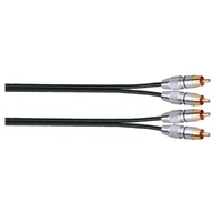 SoundKing SRSRSL1 2 x RCA-M to 2 x RCA-M Heavy Duty Signal Lead (1.5m)