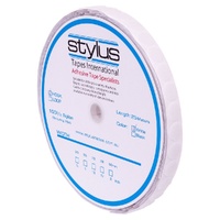 Stylus Self Adhesive Hook and Loop Dots - 22MM - 1025 PCS ROLL - LOOP - WHITE
