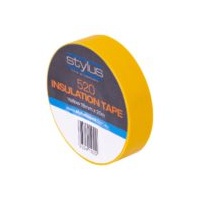 Stylus 520 PVC Electrical Insulation Tape - 18MM X 20M - YELLOW