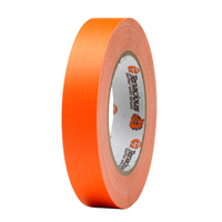 TENACIOUS FL166 FLURO ORANGE CLOTH TAPE 24MM X 25M