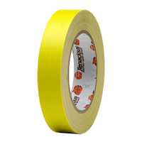 TENACIOUS FL166 FLURO YELLOW CLOTH TAPE 24MM X 25M