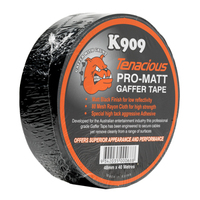 TENACIOUS K909 GENERAL GAFFER TAPE (BLACK) (SAME AS NASHUA 510)