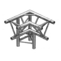 TT3CG Truss tri truss 300mm x 90deg 3 way corner with apex down (left/apex back), 2mm thick with global compatible connection