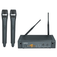 ESP Technology UHF22 New Dual UHF Wireless Microphone System with two Handheld Mics