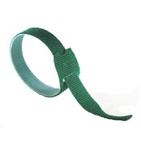 Velcro® Strap 300 x 25mm Green - Reusable Ties for Cables, Wires and Cords - Roll of 75