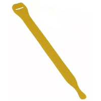 Velcro® Strap 300 x 25mm Yellow - Reusable Ties for Cables, Wires and Cords - Roll of 75